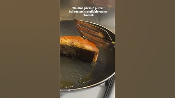 Salmon parsnip purée. Full recipe is available on my channel. #shorts #salmon #diet subscribe plz.