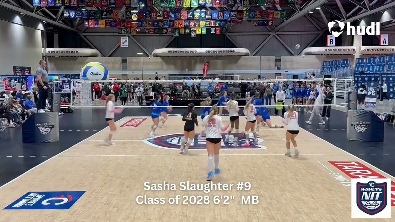 Sasha Slaughter Cali 2028 6'2  MB: 2026 Triple Crown NIT Volleyball Tournament Highlights