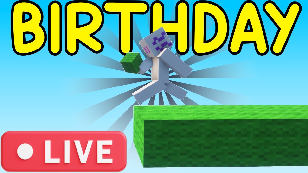 HIVE LIVE Birthday Stream!! | Anyone can JOIN :D | Minecraft Bedrock ...