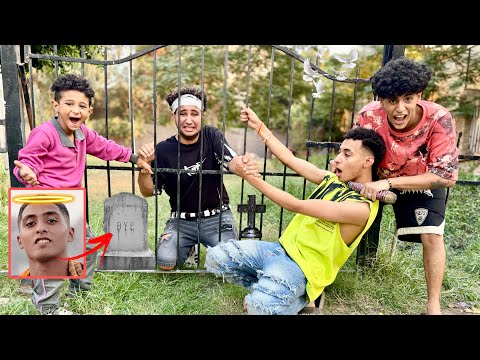 يوسف دخل المقابر الي مدفون فيها خالد النني انهار من البكاء فيلو و المهرج الشرير قفشو زبادي