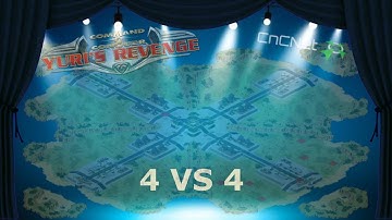 Red Alert 2 | cnc net | clover map 4 vs 4 | multiplayer | online | gameplay