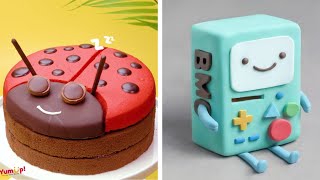Lovely Lady Bug Cake Decorating Tutorial | Home Baking #Shorts