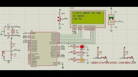 31 | GIAO TIẾP CẢM BIẾN LM35 & CẢM BIẾN CHUYỂN ĐỘNG ATMEGA16 #LM35 #DOORSENSOR #PIRSENSOR #ATMEGA16