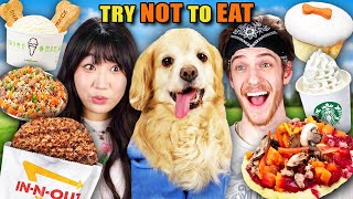 Try Not To Eat - Dogs vs Dog Dishes! (Puppuccino, Pup Patty, Pupcakes) | People Vs. Food by People Vs Food 265,609 views 8 days ago 13 minutes, 28 seconds