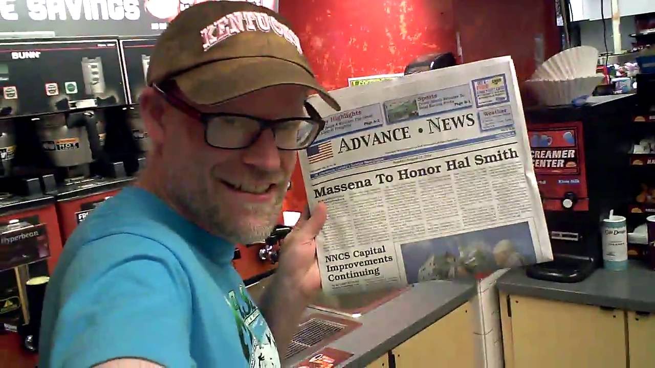 On The Front Page Of Ogdensburg Advance Newspaper YouTube