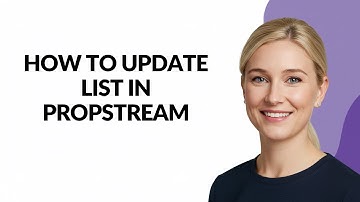 How to Update List In Propstream - Julia