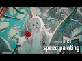 【speed painting】オリジナルイラスト「白骨姫」を描いてみた Illustration Making【イラスト メイキング】