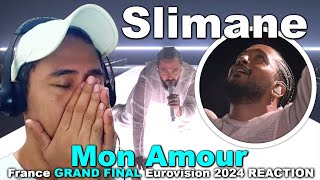 Slimane - Mon Amour - France GRAND FINAL Eurovision 2024 REACTION