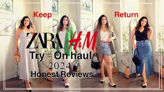 The ultimate Spring H&M and ZARA Try on Haul 2024 honest review