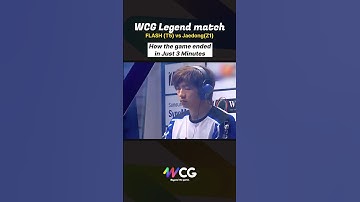 How the game ended in Just 3 Minutes l WCG Legend match Flash(T) vs Jaedong(Z) #game #starcraft