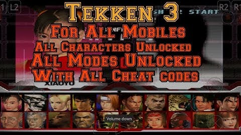 Tekken 3 with all Characters and Modes Unlocked and with  all cheats