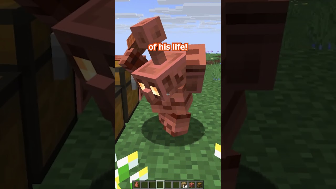 the copper golem in minecraft is BAD...  #minecraft