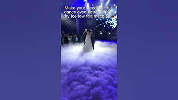 Moka sfx Dry Ice Low Fog Machine Makes Your Wedding First Dace Even Better💕#shorts