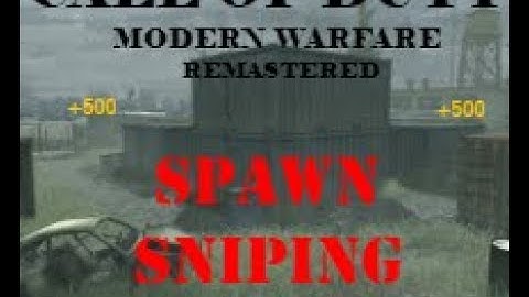 COD MWR Spawn Sniping Montage