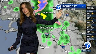 Warm conditions for SoCal before weekend rain