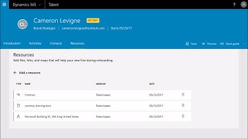 Dynamics 365 for Talent - Onboard - Hiring Manager Experience