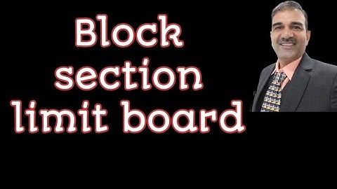 #BSLB Block section limit board at B class railway station. multi aspect signalling territory.