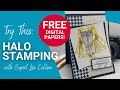 Halo stamping plus free patterned paper download