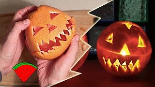 Идеи для Хэллоуина *** Halloween pumpkin ideas from citrus (DIY)
