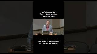 OCPS ADMIN SHOULD SUBSTITUTE 10 DAYS A YEAR