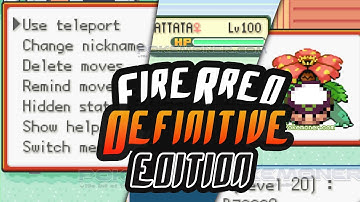 Pokemon Fire Red Definitive Edition - A New GBA Hack ROM you can cheat in-game, no need cheat code