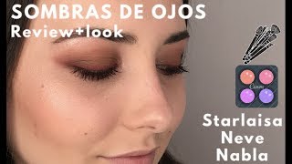 REVIEW+LOOK SOMBRAS DE NABLA,NEVE Y STARLAISA/¿SON DE BUENA CALIDAD?/MI OPINION