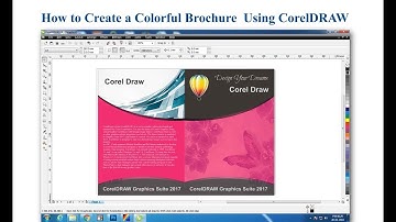 How to make a brochure in corel draw x4-7 in Hindi