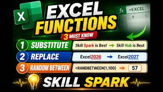 Excel Functions Substitute Replace Random