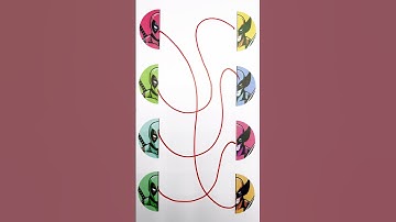 Deadpool connect line match puzzle #art #deadpoolart #deadpool