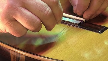 Stringing a 12 hole tie block