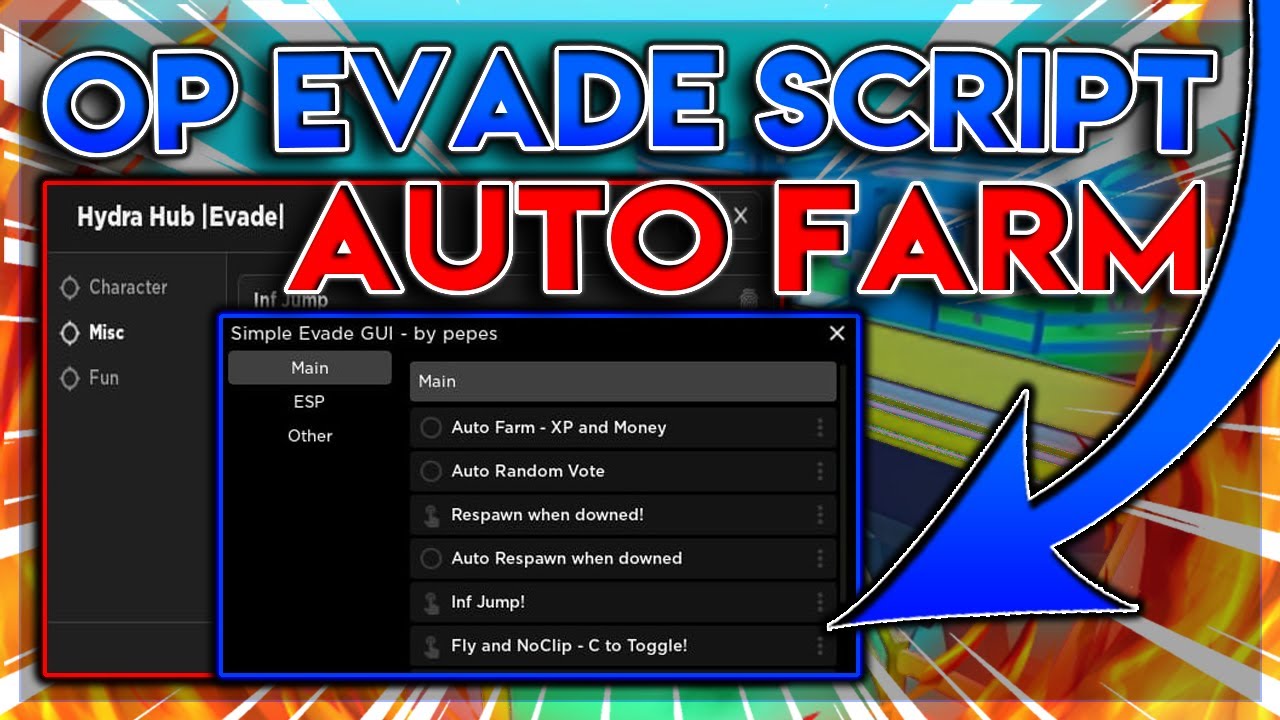 NEW] ROBLOX Evade Script Hack GUI, Auto Farm