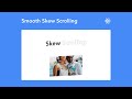 Smooth Skew Scrolling in React