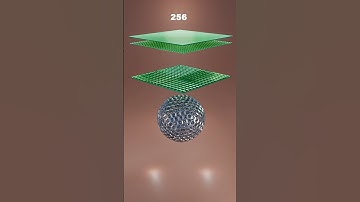 1,000,000 3D Cloth x Hex Mesh Sphere Sim | Which Looks Best? #3danimation #satisfying #asmr