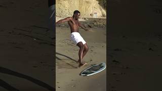 Skimboarding For The First Time!  How Hard Can It Be?