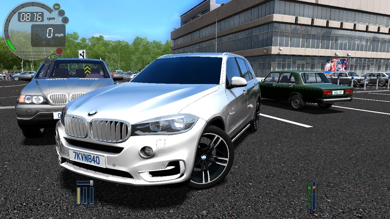 Bmw city car driving