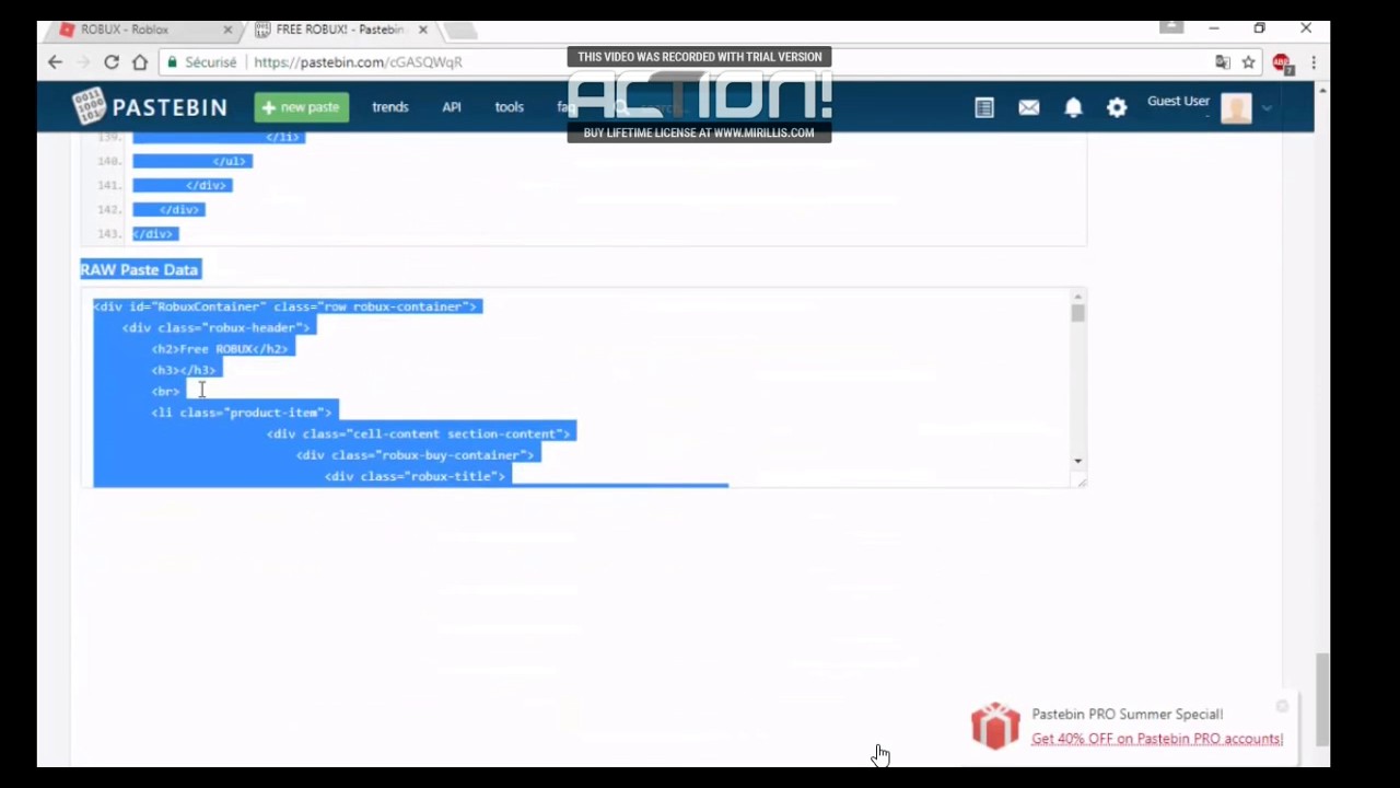 Lifetime Pastebin - 