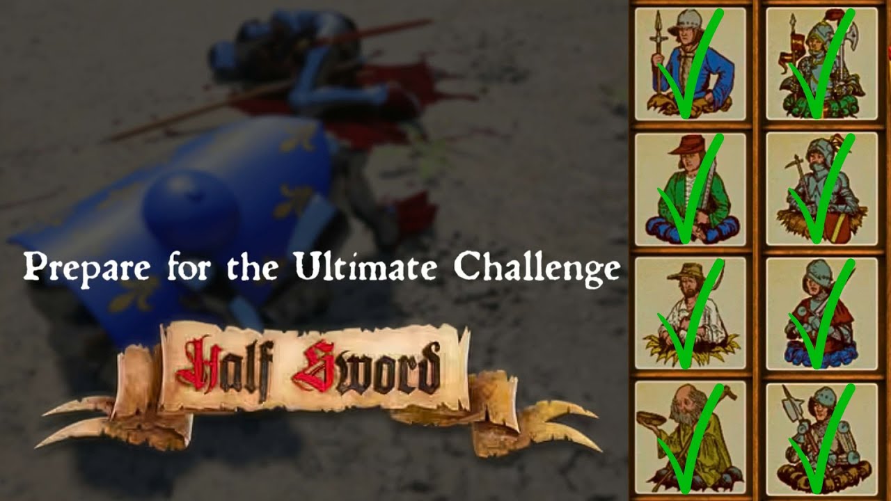 Full Gauntlet Challenge Gameplay, One Life (Grotesque) | Half Sword