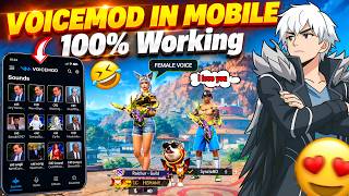 Free Fire Voicemod Voice Changer in Mobile 📱😱 100% Working ✅🔥