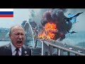 HEROIC ACTION! Ukrainian F-16 squadron destroys Crimean bridge as it is crossed by Russian troops