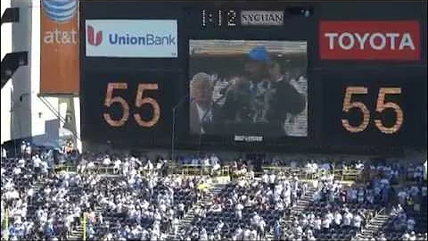 Junior Seau's Number Retirement Ceremony Sept 16, 2012