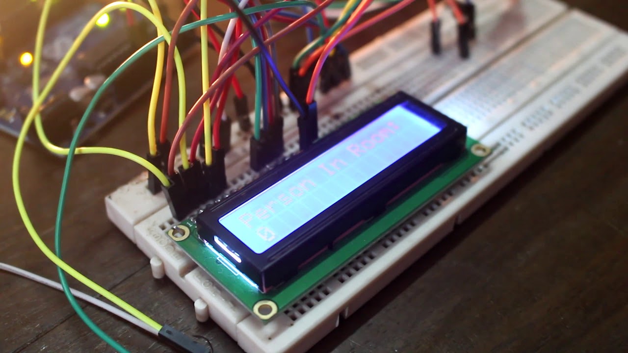 Automatic light controlling with bidirectional visitor counter - YouTube