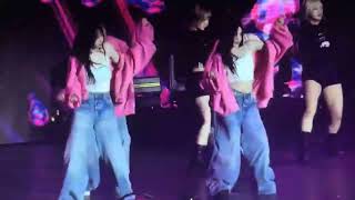 Aespa Concert Performing Pink Hoodie Performance On Stage Live