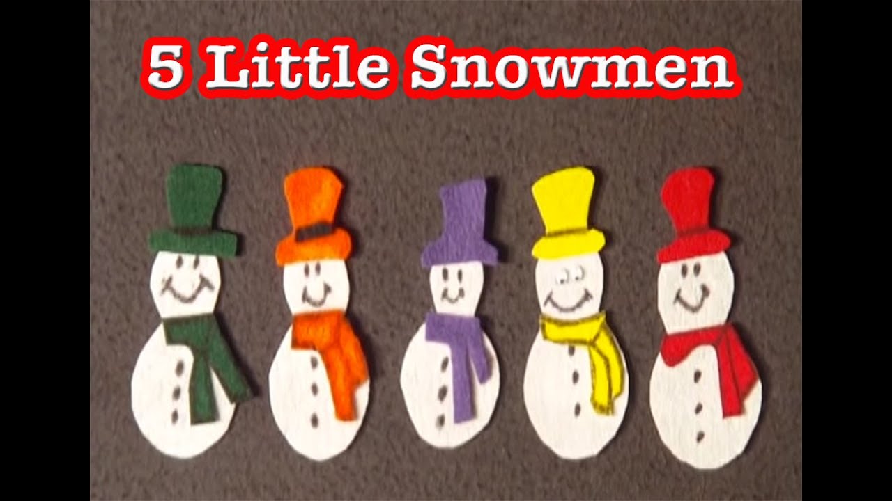 Download Winter preschool songs - 5 Little Snowmen song - littlestorybug - YouTube