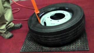 PneuTek Impact Demounter on 19.5' Tire