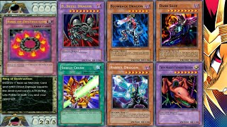 Yu-Gi-Oh Yugi The Destiny Dark Sage Summoned Blowback Dragon Barrel Dragon Shield Crush