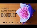 HOW TO MAKE PAPER FLOWER BOUQUET TUTORIAL EASY STEP BY STEP