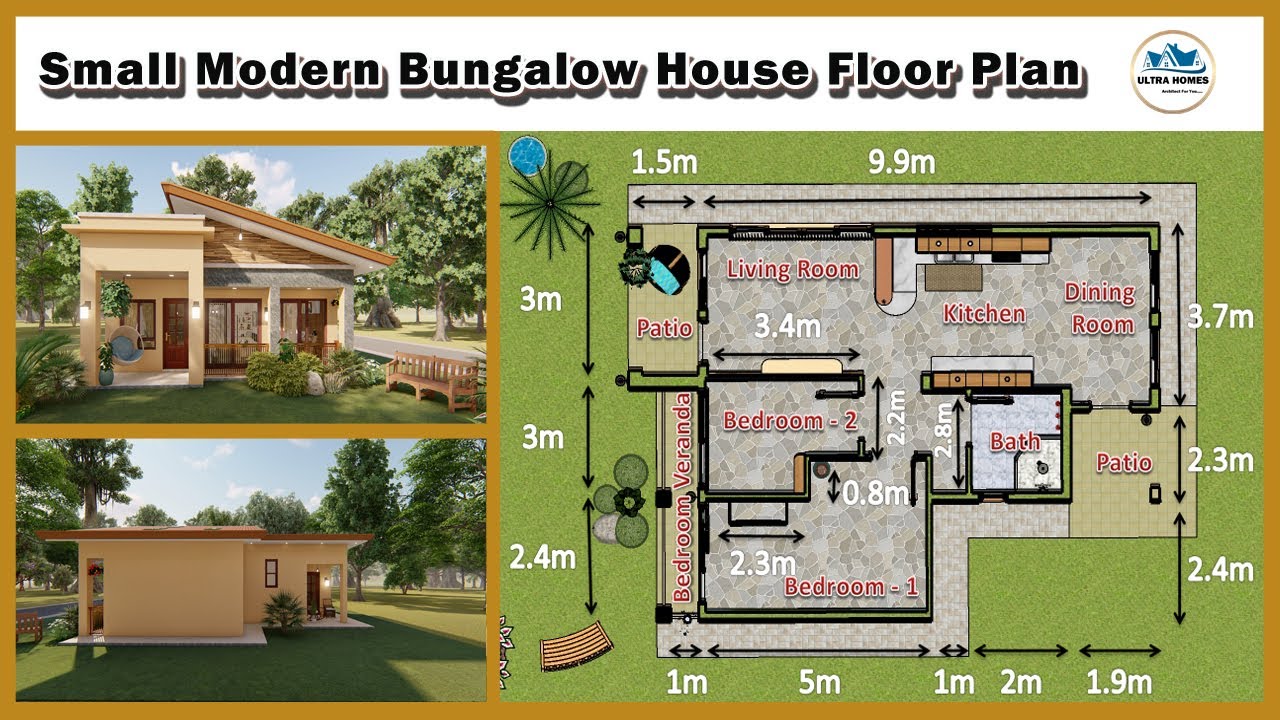 Small Modern Bungalow House Floor Plan