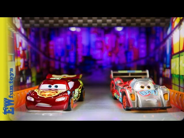 DISNEY PIXAR CARS NEON RACERS MAX SCHNELL 2014 NEW | eBay