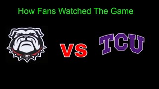 How Fans Watched The National Championship Game. UGA vs TCU