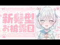 【新髪型お披露目】 ３ヶ月記念♡可愛すぎる新髪型みてみて～♡ 【新人VTuber/#桃白いとは 】